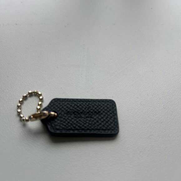 Coach Black Pebbled Leather Mini Handbag Bag Charm - Picture 3 of 3